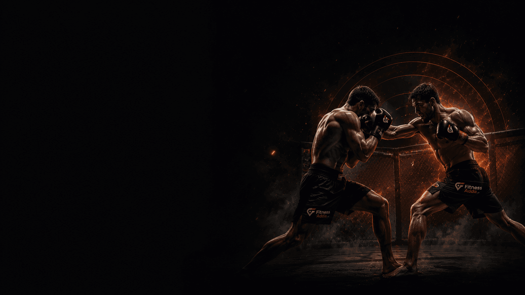 FitnessAdda hero — martial arts and fighting training