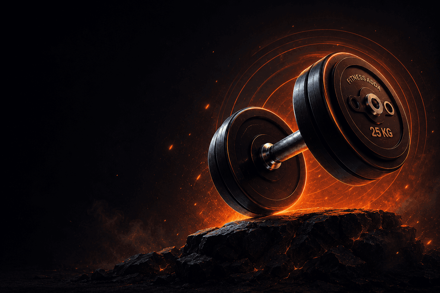 FitnessAdda hero — premium gym and strength training
