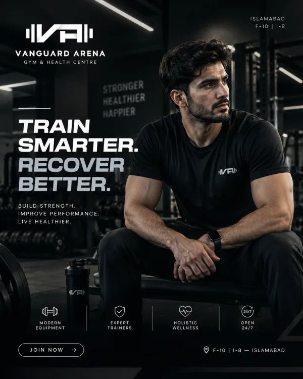 Vanguard Arena Gym in Islamabad 24/7 Fitness center Islamabad